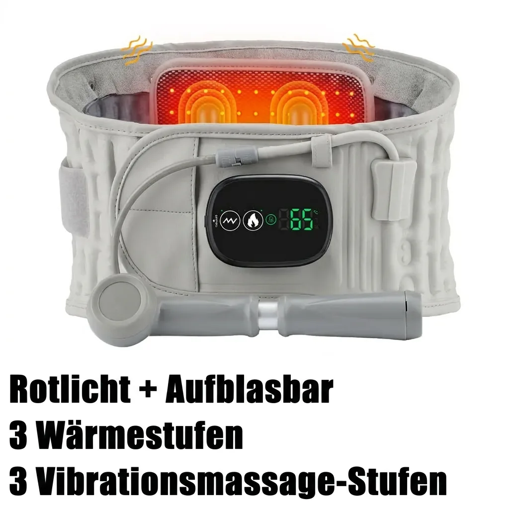 Rotlicht, 3 Wärmestufen, 3 Vibrationsmassage-Stufen