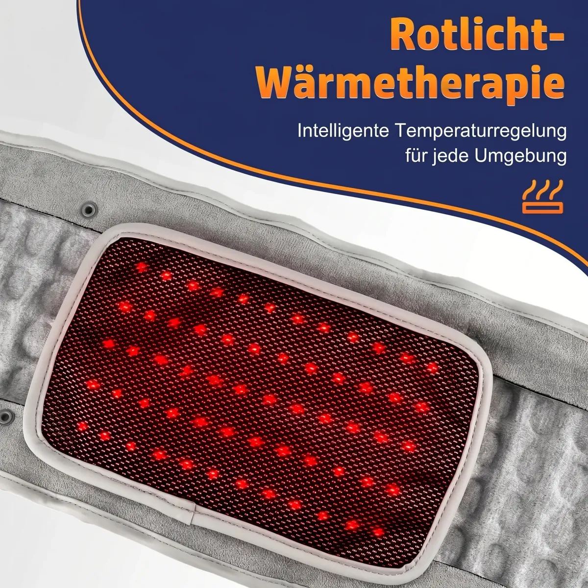 Rotlicht-Wärmetherapie — Detailaufnahme